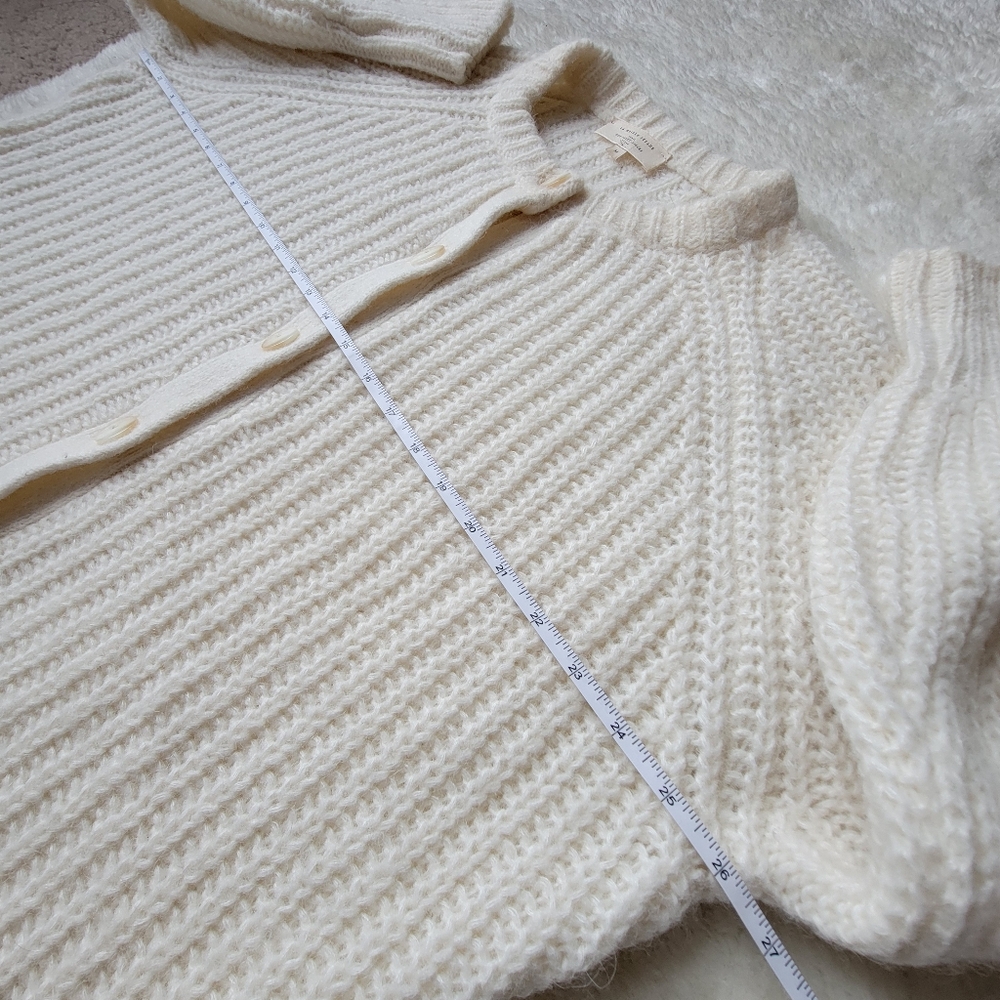 (sold) Sezane Emile Alpaca + Wool π¦ π Knit Cardigan in Ecru MEDIUM - Picture 5 of 8